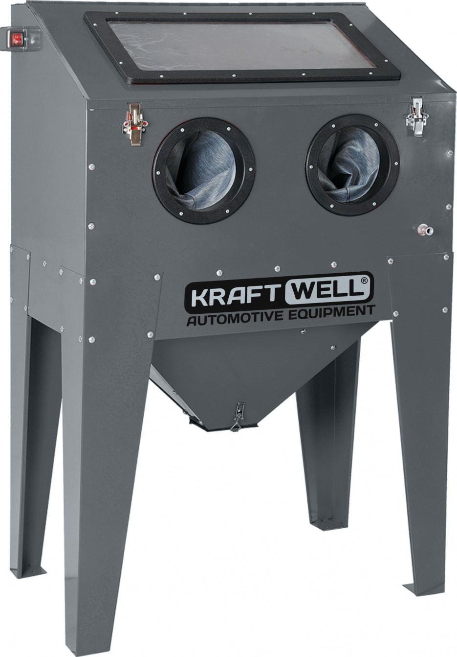 KraftWell KRW-SB220F Камера пескоструйная, фронтальная загрузка, 220 л